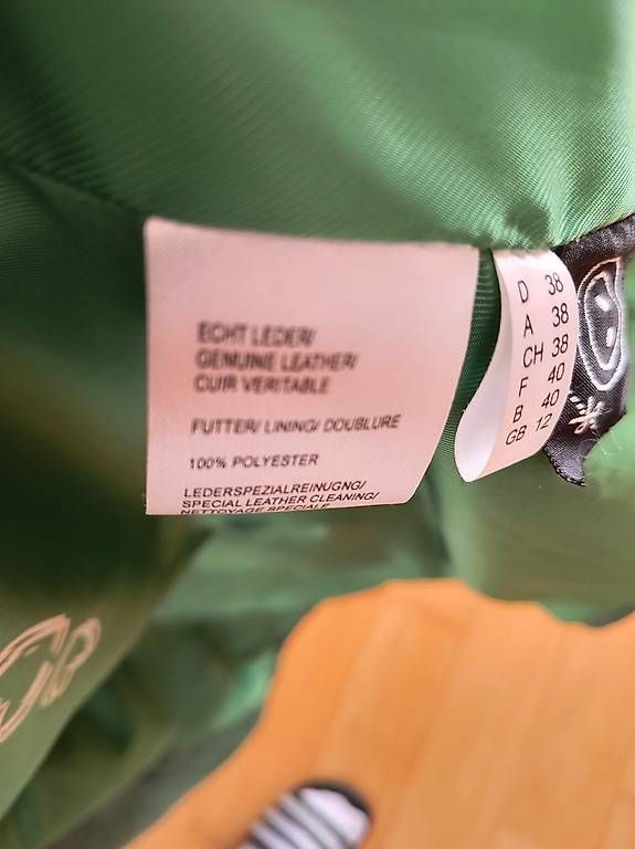 Jacken: Grüne David-Moore-Lederjacke  Grösse 38 – Gebraucht aus Uetendorf von Gerson1 2