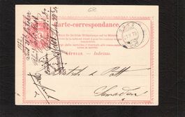 Carte-correspondance 5 Rp , Süss GR , 2.Vl.1872