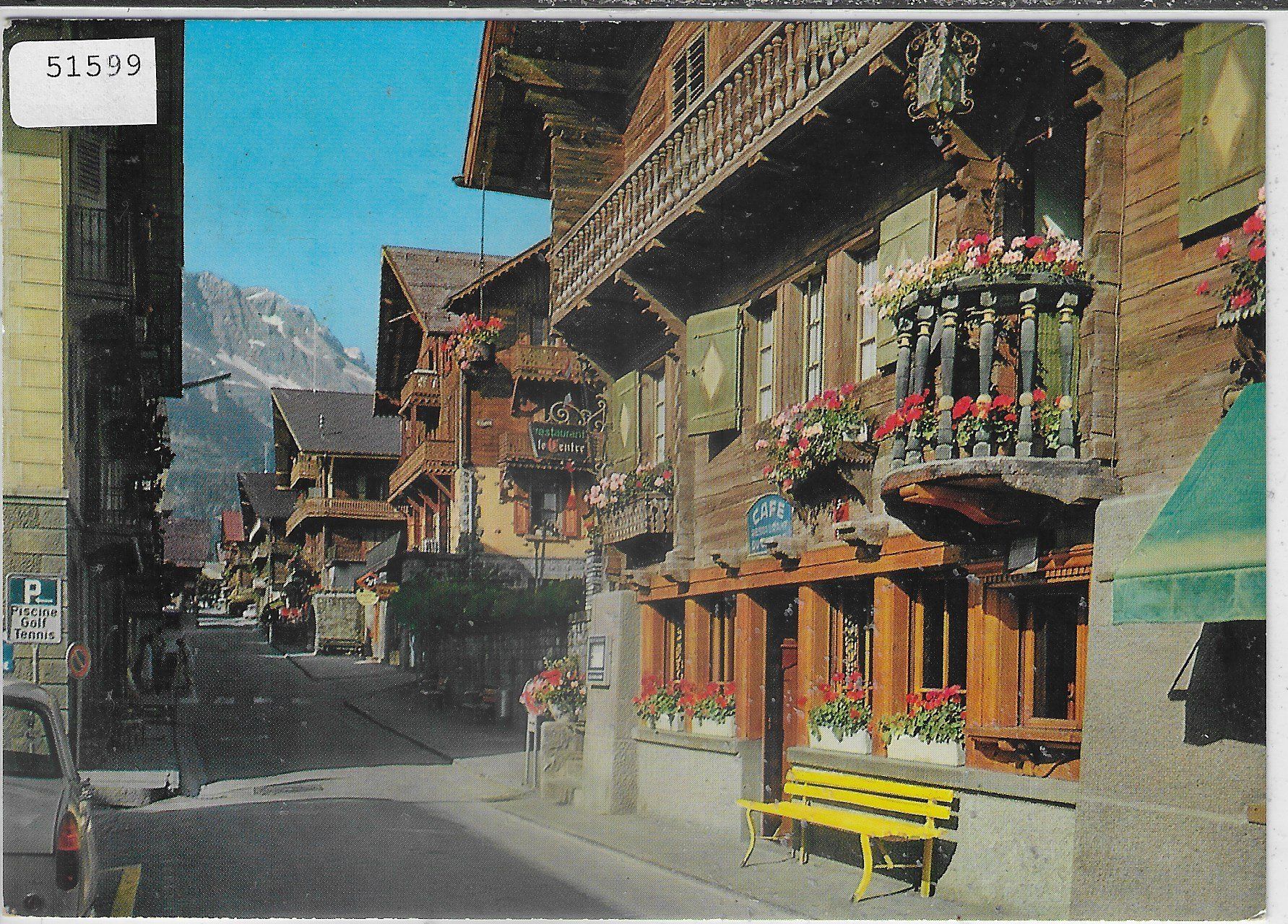 Cartoline postali: Champery - Dorfstrasse – Usato da Ettingen venduto da Kartenplanet