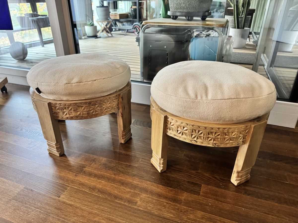 Maisons du monde Sgabelli: 2x Maisons du Monde Sitz Pouf – Usato da Glattpark(Opfikon) venduto da ale_mg8x 1