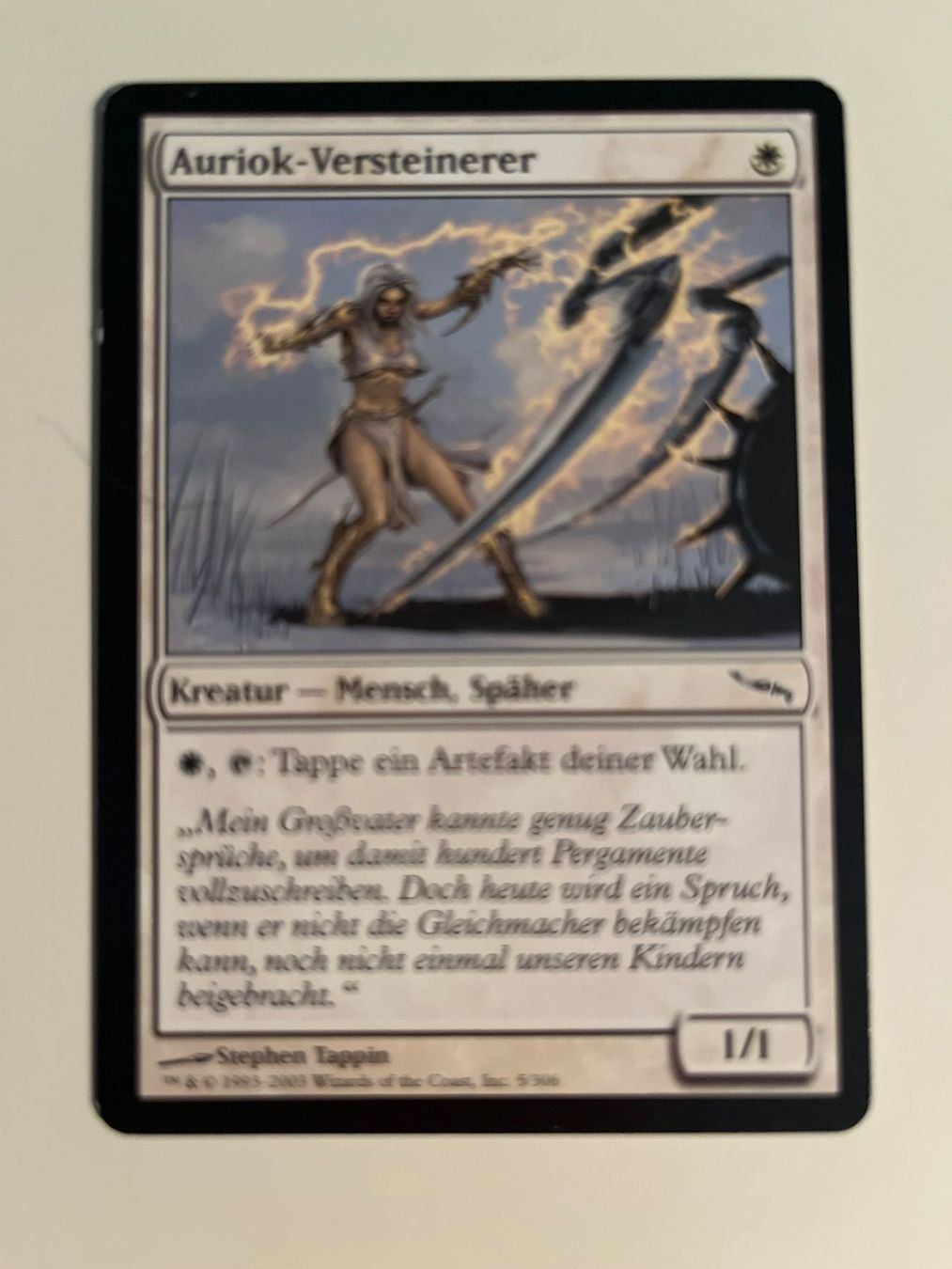 Magic The Gathering Carte collezionabili: 1 x Auriok-Versteinerer - Magic: The Gathering - MtG – Usato da Kriens venduto da Shadi1980