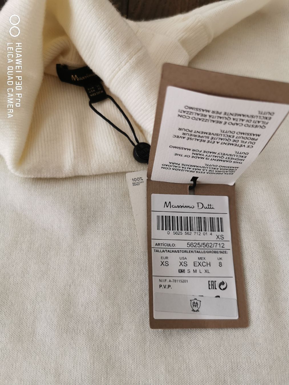 Massimo Dutti Maglioni & Felpe: Massimo Dutti ROLLKRAGENPULLOVER offwhite, Wolle/Kaschmir – Nuovo (secondo la descrizione) da Erlenbach ZH venduto da alisamilana 1