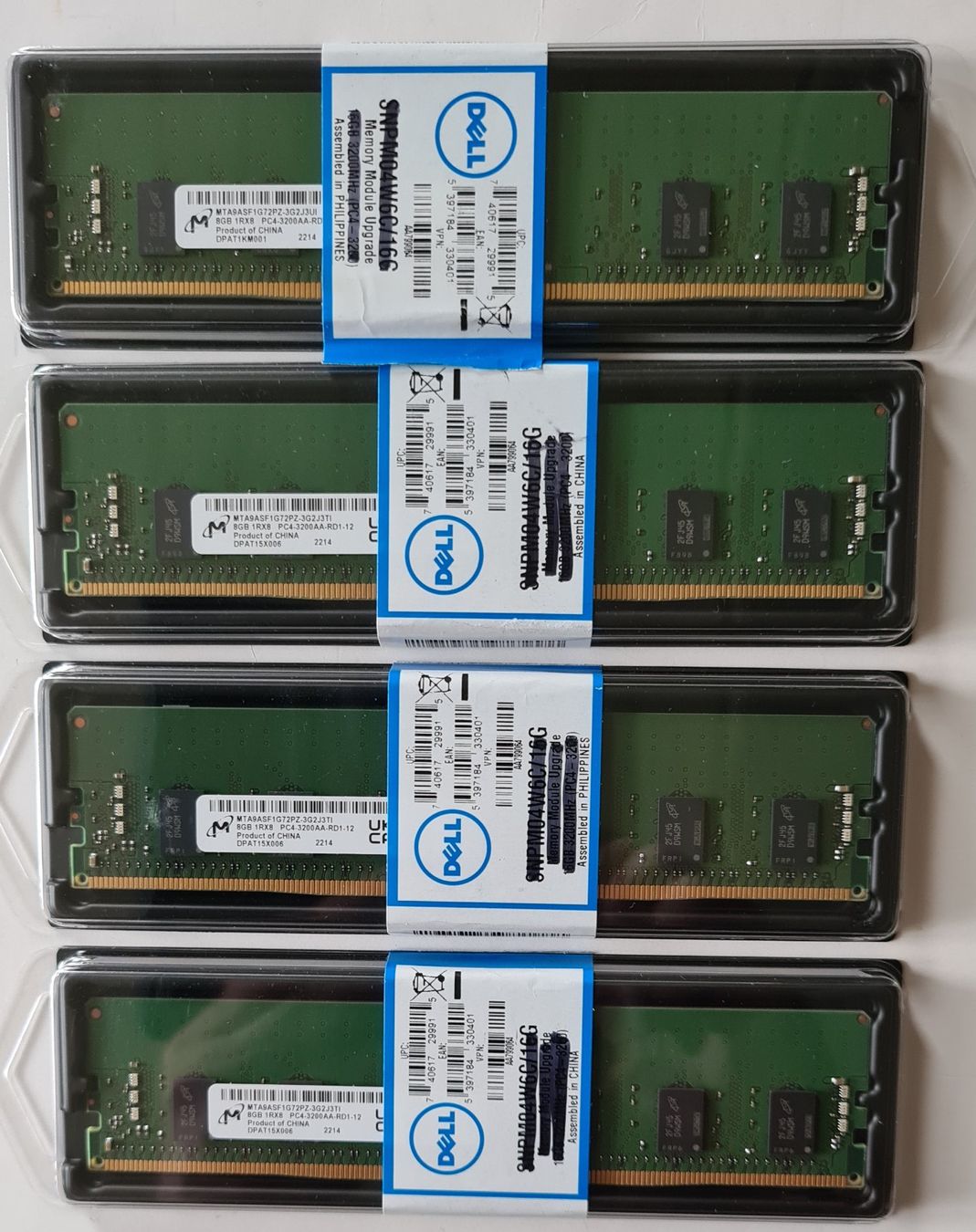 Samsung Memoria / RAM: MTA 4x8Gb 1Rx8 PC4-3200AA 32GB RAM Set – Usato da Belp venduto da woof 1