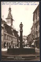 Lausanne, Hotel de Ville et Place de la 
