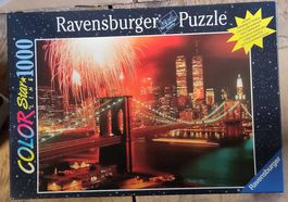 Puzzle 1000 Teile: "Feuerwerk über New York City"
