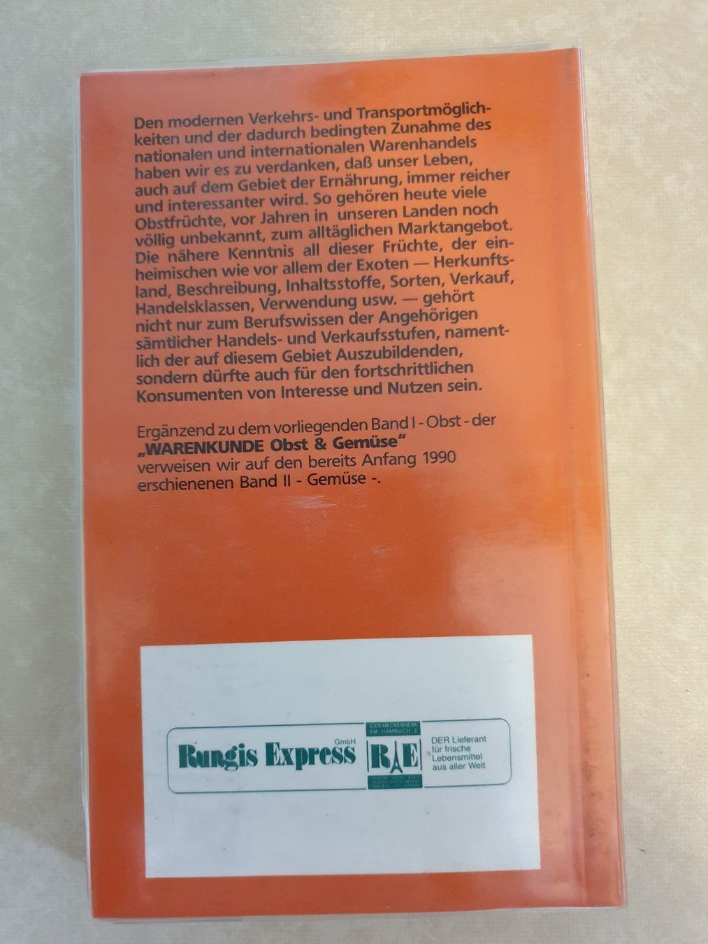 Libri: Obst Warenkunde Band 1 – Usato da Wallenwil venduto da Sahron 1