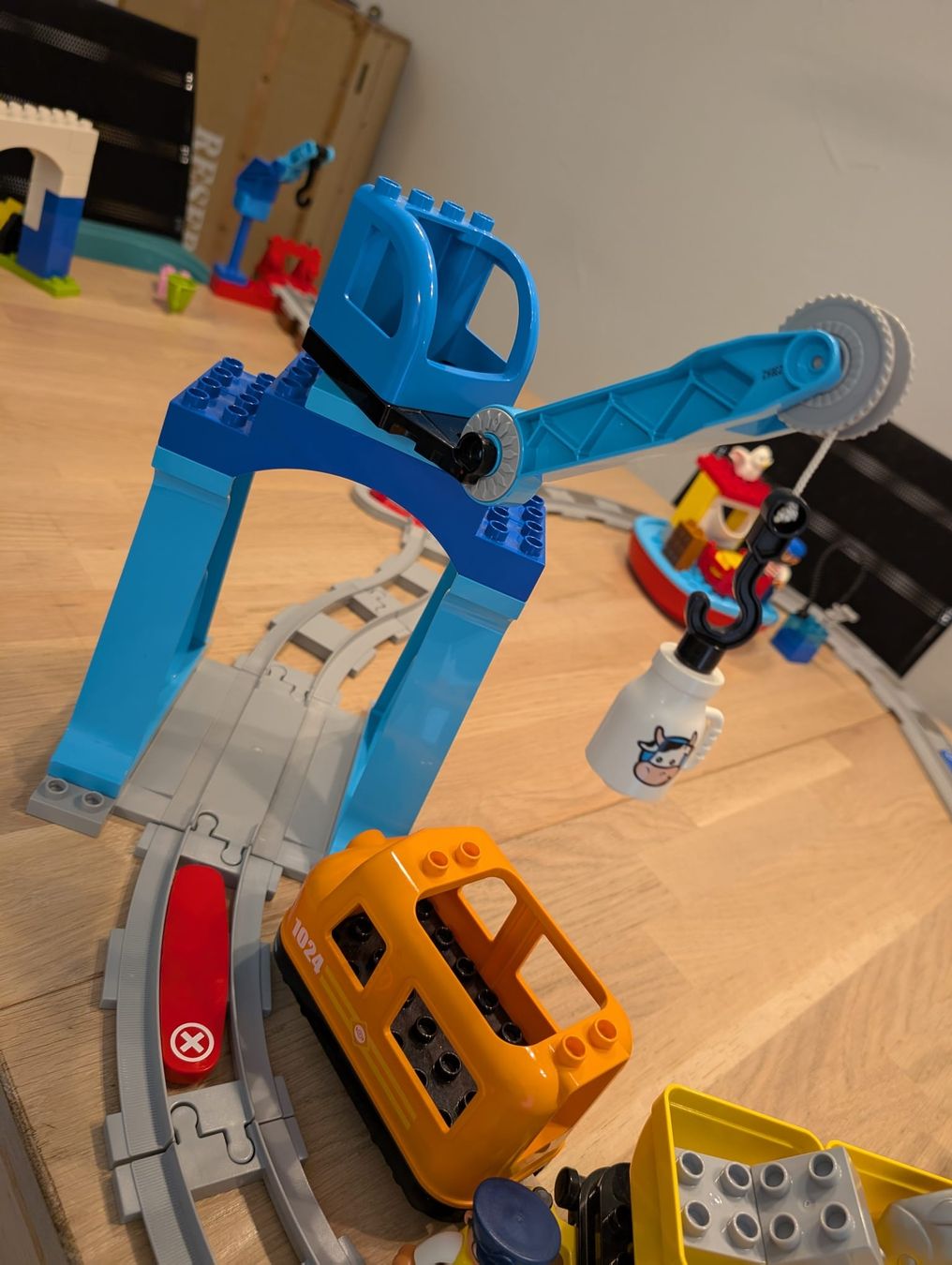 Lego Giocattoli: LEGO Duplo Güterzug Eisenbahn Set 10875 – Usato da Domat/Ems venduto da Paschaff 2