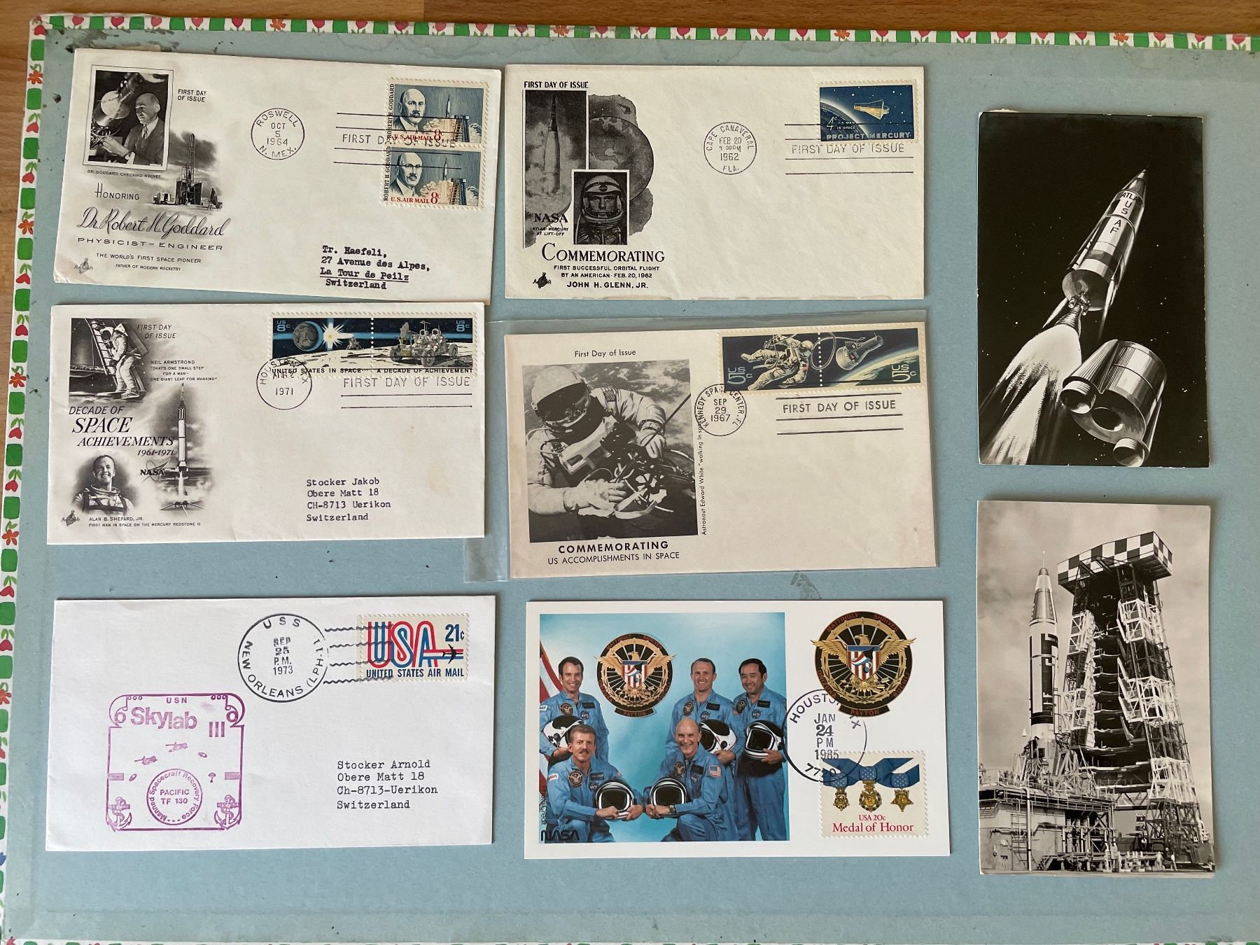 Tous les timbres: 20 FDCs und AK Raumfahrt – D'occasion à Zürich par stzepp