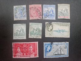 Sammlung Barbados Briefmarken, diverse Jahrgänge