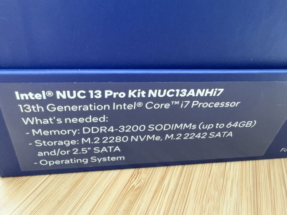 Intel PC: Intel NUC 13 Pro Kit NUC13ANHi7 13th Gen i7 processor – Usato da Uitikon Waldegg venduto da pjpgnet 1