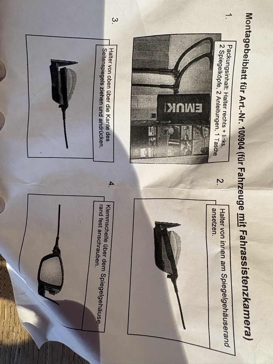 Skoda Accessori per altri veicoli: EMUK Spiegelhalterung rechts+links  – Usato da Baar venduto da Salami0815 1