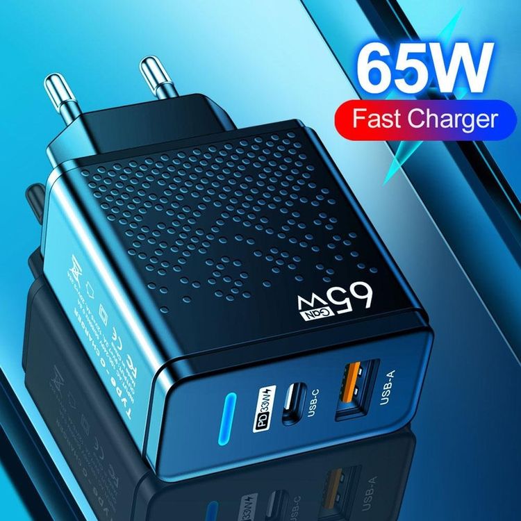 Ladegerät GaN 65W 7.2A PD USB-C Schnellladegerät Netzteil | Kaufen auf