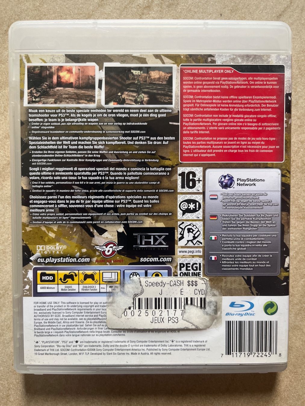 Sony Giochi: Jeu Socom : Confrontation pour Playstation PS3 – Usato da Vernayaz venduto da Darkfrost 1