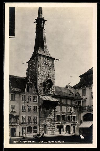 Cartoline postali: AK Solothurn, Der Zeitglockenturm – Usato da Berlin venduto da bartko-reher