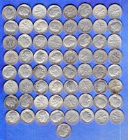USA coins 65 stück silber 900
