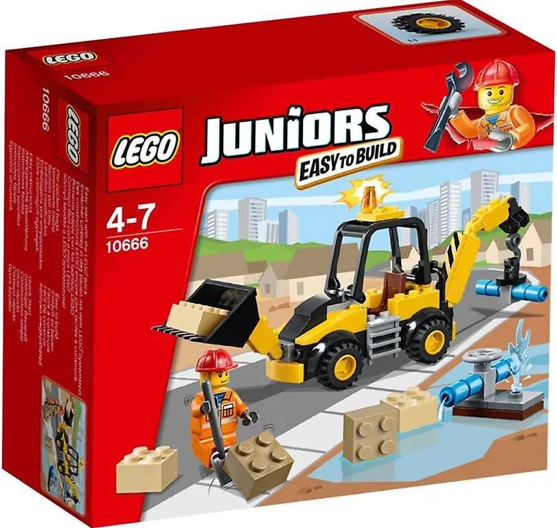 Kit di costruzioni: LEGO Juniors 10666  Bagger mit Bauarbeiter-Minifigur – Usato da Münchenstein venduto da th_bl