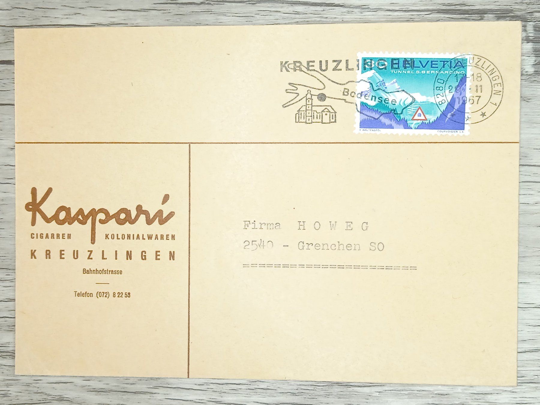 Tutti i francobolli: TR17 Enveloppe + Timbre Suisse 1967 – Usato da Cousset venduto da Patrick_Collections
