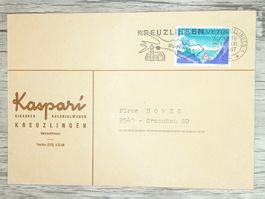TR17 Enveloppe + Timbre Suisse 1967