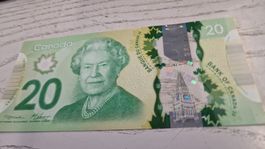 20 Dollar Kanada Note Queen Elizabeth 