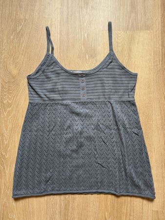 Débardeur/top maille gris bleuté Roxy, t.M/38