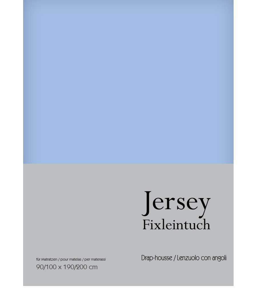 Biancheria da letto: Jersey Fix Leintuch Gr. 180/200 cm Blau – Nuovo e nell'imballaggio originale da Rebstein venduto da Sieberversand