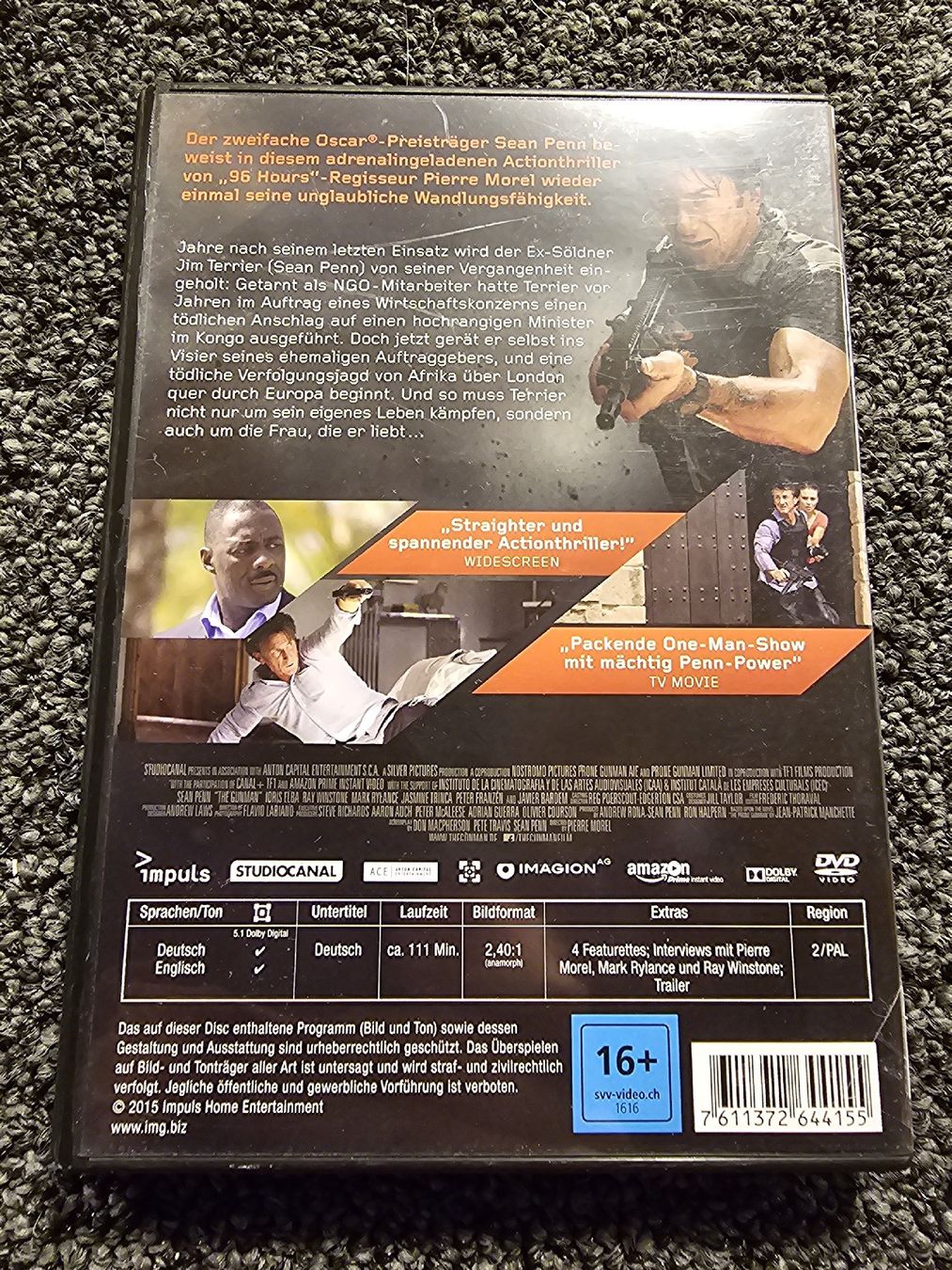 Tutti i DVDs: DVD The Gunman (23226) – Usato da Ruswil venduto da jan_bxl5 1