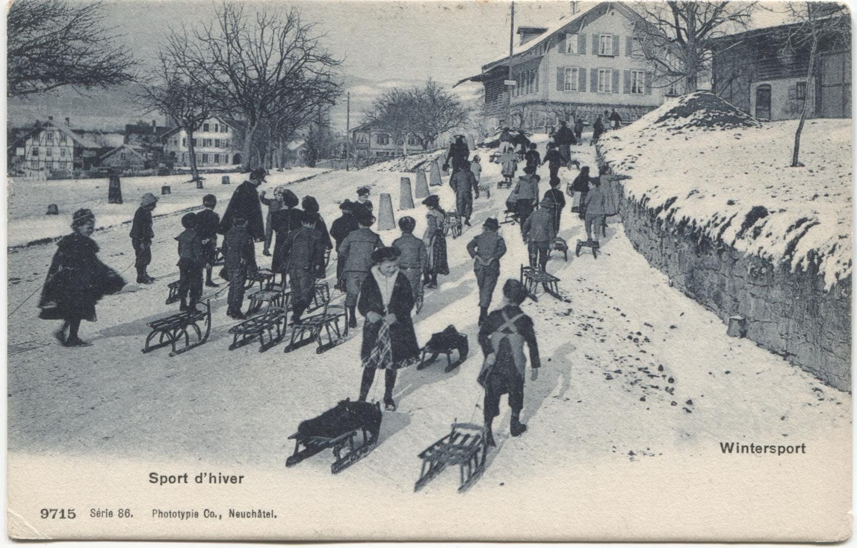 Cartoline postali: WINTERSPORT 1906 BE/VD? – Usato da Wil SG venduto da Clanx