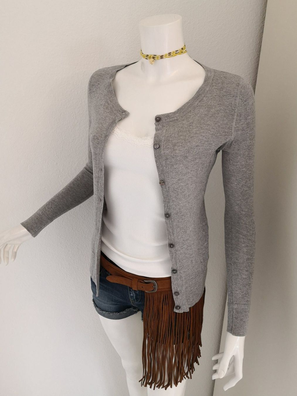 Mango Jacken: 🤩MANGO STRICK-JACKE GRAU & PERLMUTT-KNÖPFE NEU – Neu (gemäss Beschreibung) aus Olten von Naja-Twins-Twins