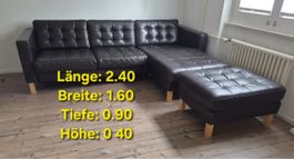 IKEA Ecksofa mit Hocker