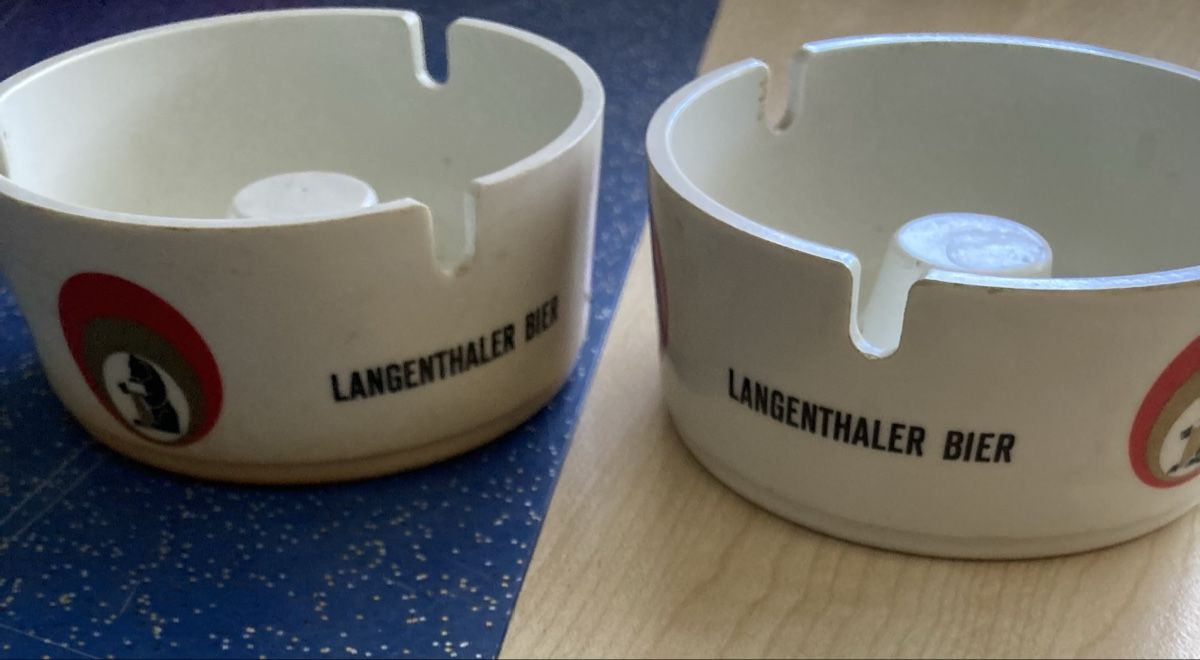 Aschenbecher: Aschenbecher Nostalgie Langenthaler Bier – Gebraucht aus Aarwangen von to-hirschi 2