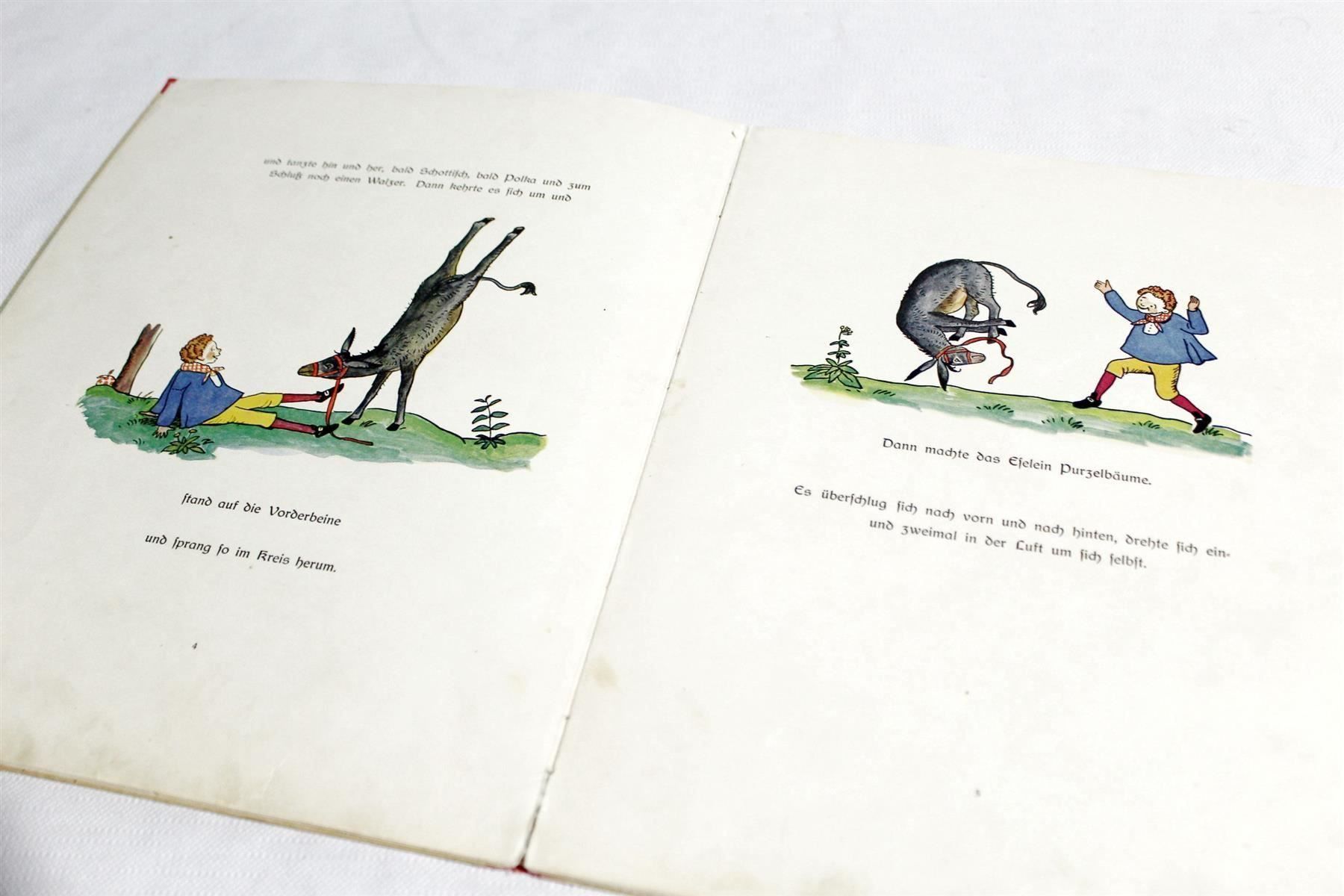 Libri: Ernst Ferdinand/Hedwig Dolder: VOM KLUGEN ESELEIN, 1923, EA – Usato da Bern venduto da kultiges 9