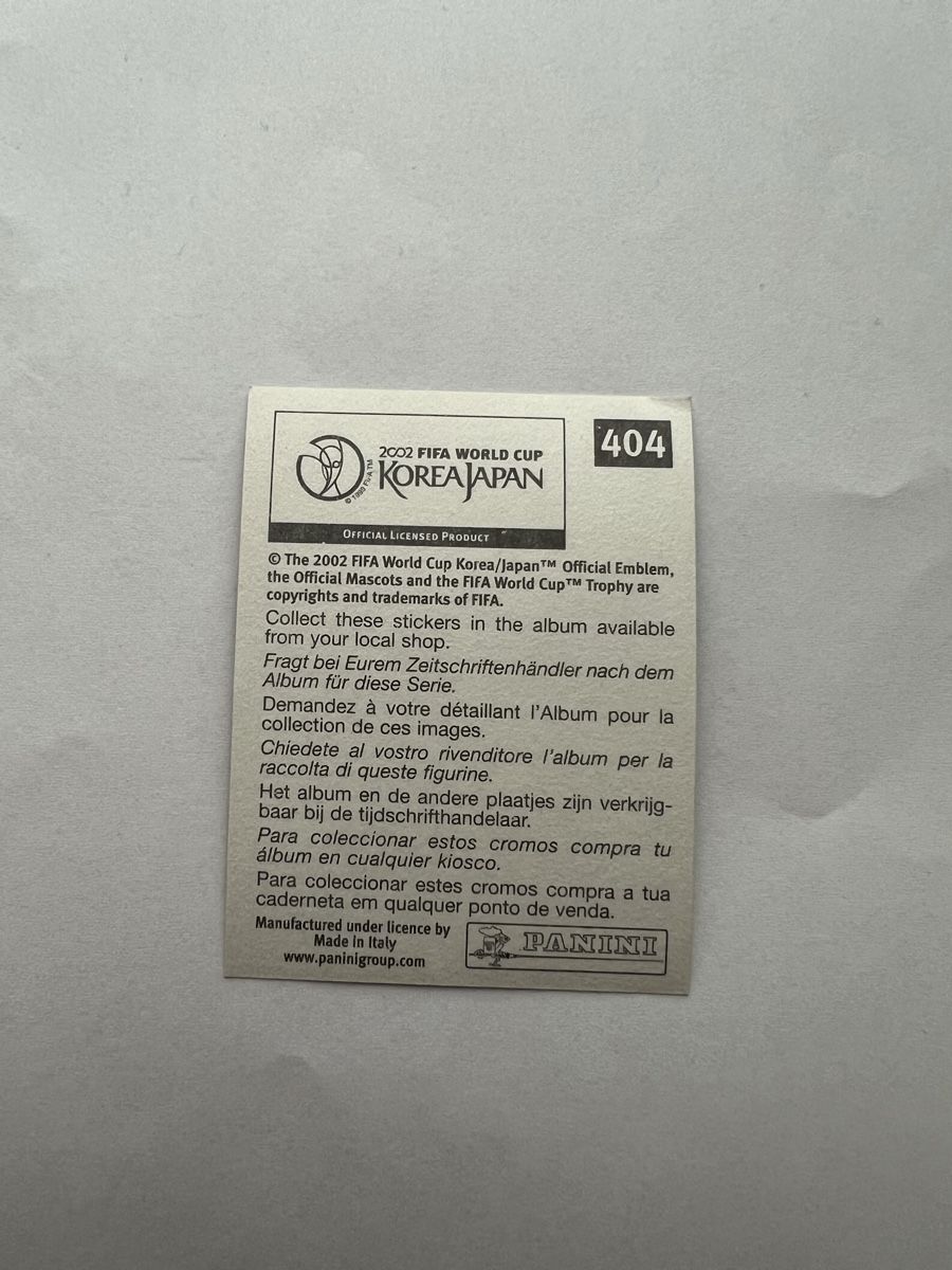 Panini Carte collezionabili: Panini WM02 Bild – Usato da Willisau venduto da Neiro77 1