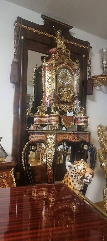 Orologi da terra & Orologi da parete: Luxus Prunk Pendule, Boulle Uhr mit Konsolentisch – Usato da Kaufdorf venduto da Nati-Nati 2