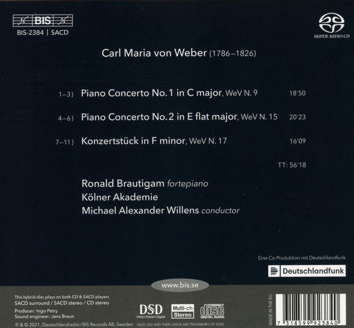 CD: Musik-CD Carl-Maria von Weber – Nuovo (secondo la descrizione) da Nidau venduto da Cozybuying 1