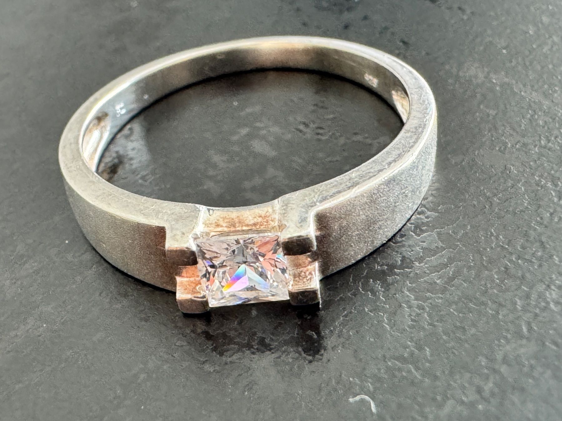 Anelli: Sterling Silber Ring mit Stein, Gr. 56 – Usato da Egg b. Zürich venduto da leroy711 2
