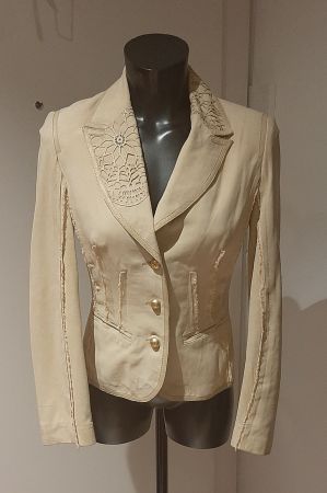 Eleganter Damen Blazer  Spitze Gr. 36 Roberta Scarpa Wildled