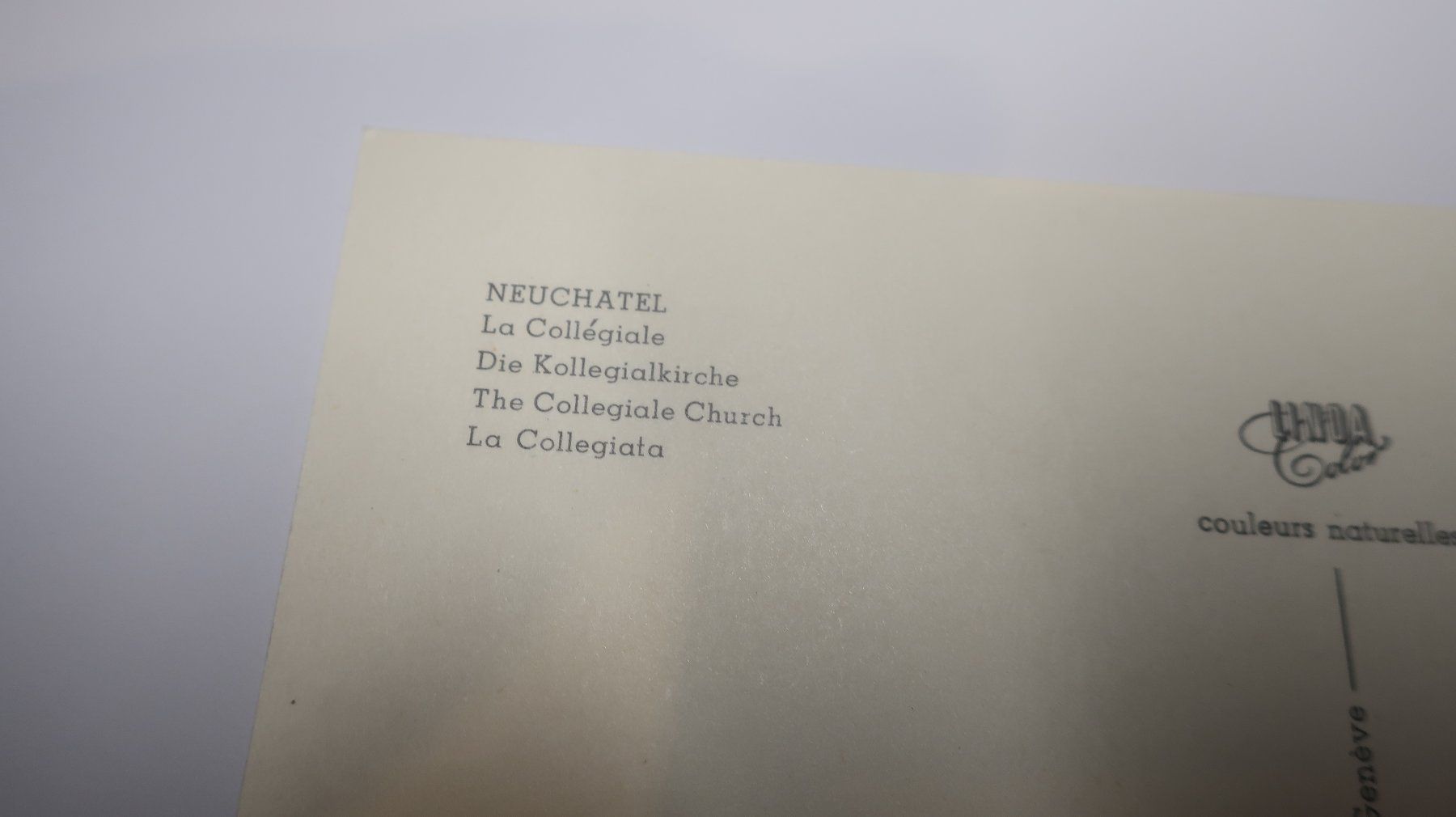 Cartoline postali: Neuchâtel la Collégiale – Usato da Cormoret venduto da Pascalll2001 2