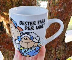 Teetasse  / Tasse Bester Papa der Welt Schäfchen/Skateboard