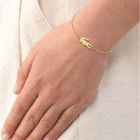 Lacoste 🐊 Armband, Goldfarben, neuwertig