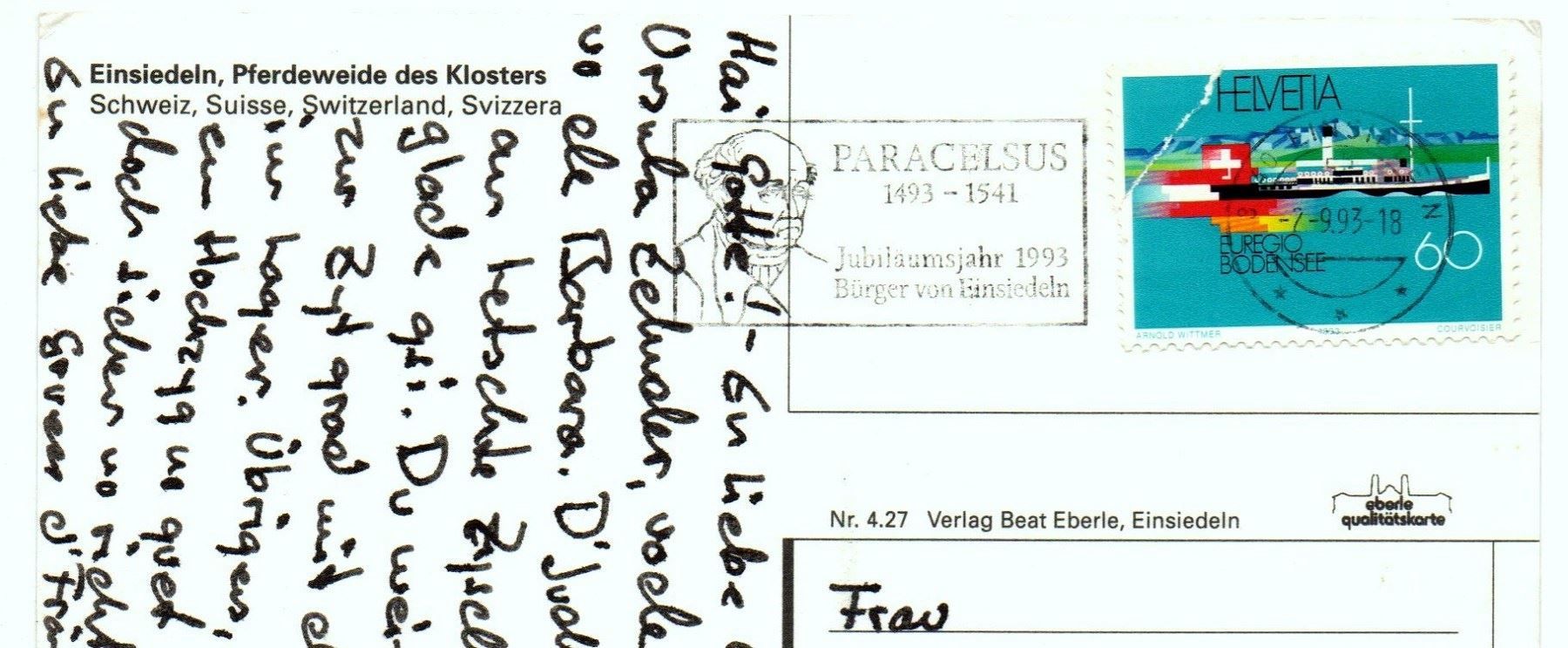 Cartes postales: EINSIEDELN weidende Pferde – D'occasion à Jona par philajona 1