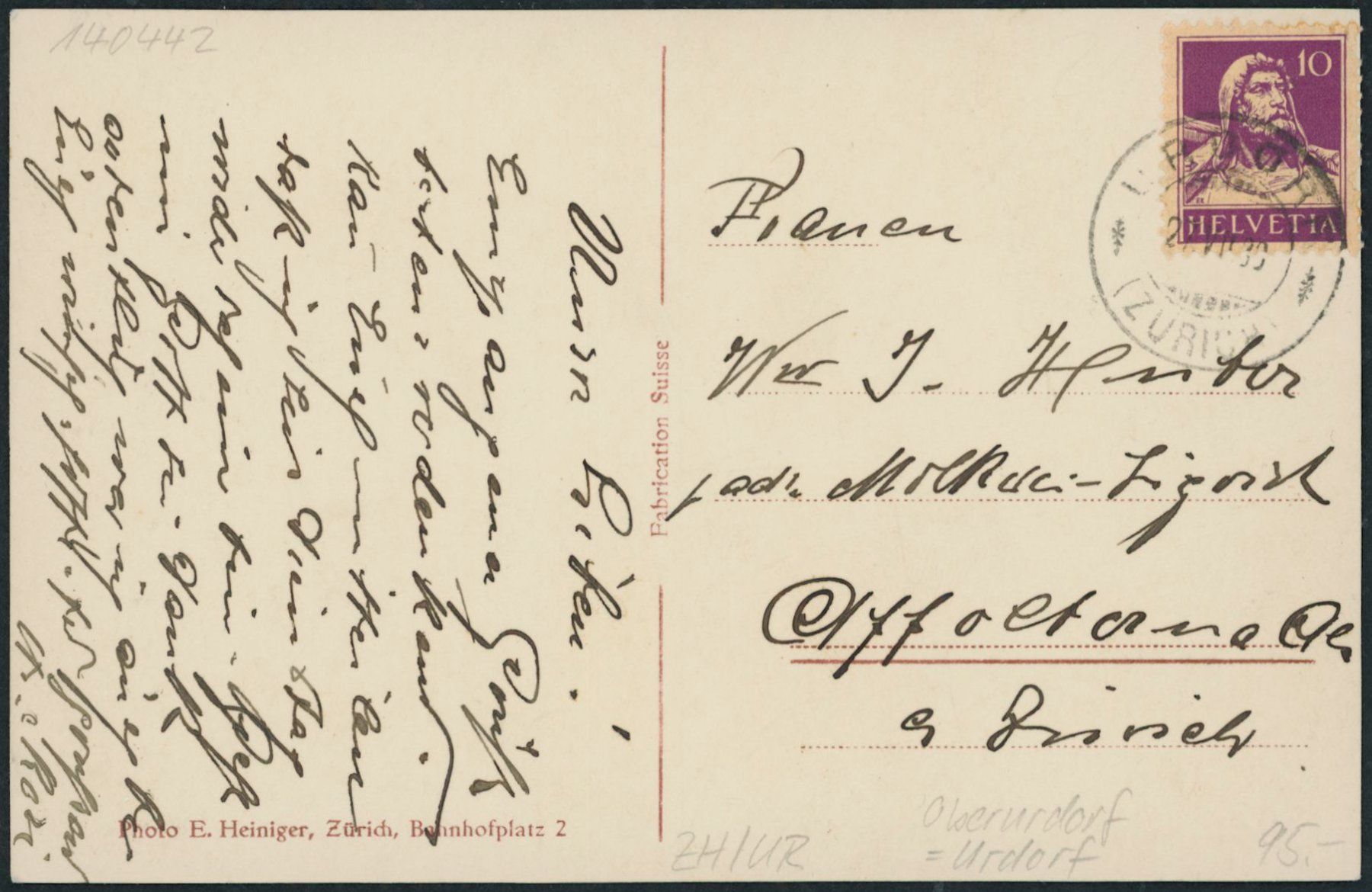 Cartoline postali: ZH Oberurdorf - Urdorf – Usato da Schindellegi venduto da masutka7 1