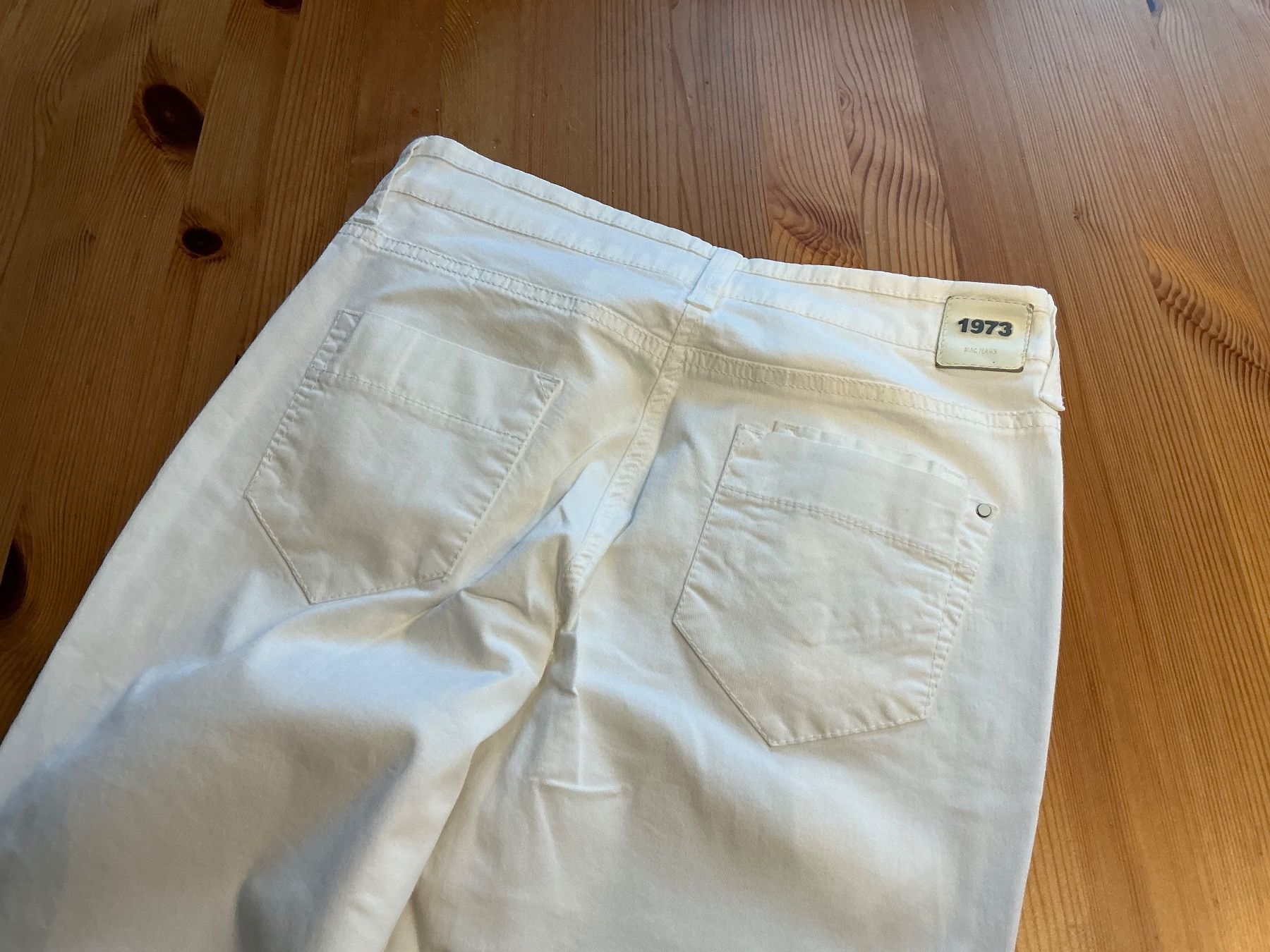 Jeans: weisse  MAC JEANS, ASHLEY,  Gr. 34/30 Stretch Baumwolle – Gebraucht aus Aesch BL von Fortexx 3