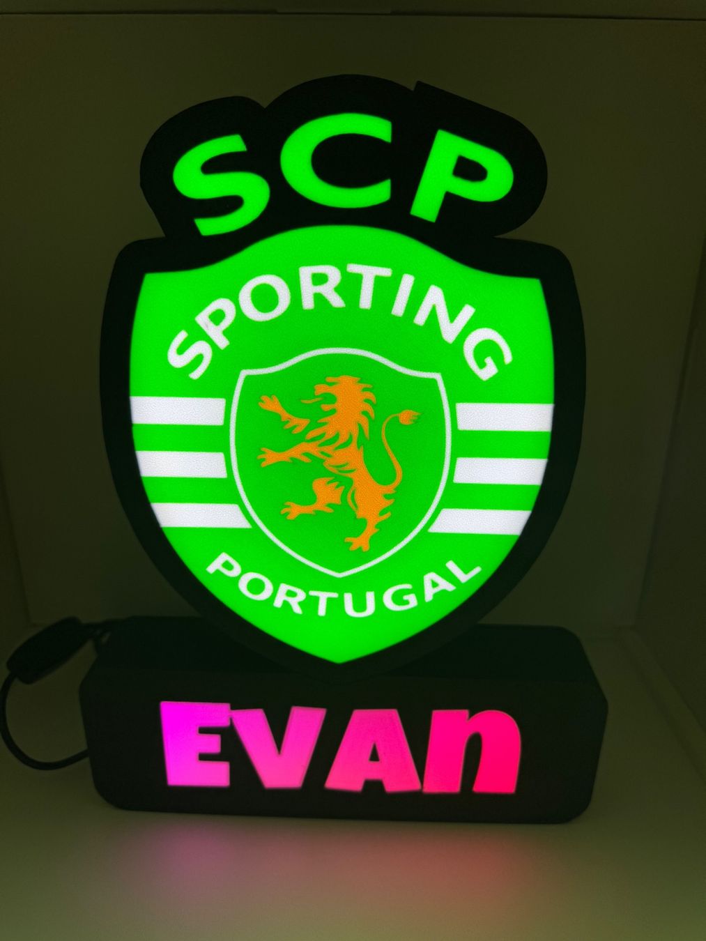 Lampade: Lightbox lampe led SPORTING – Nuovo (secondo la descrizione) da Vicques venduto da PAMB3D 4