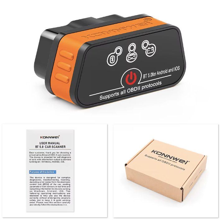 Scanner: OBD2 Bluetooth Scanner Auto Diagnose-Tool Android/iPhone – Neu und originalverpackt aus Châtelaine von topshop.switzerland 7