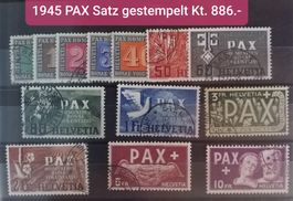 3984) 262-274, PAX Satz sauber ⊙ Kt. 886.-