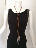 🤩ZARA LEDER HALSKETTE & STIRNBAND NEU