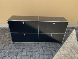 USM Sideboard Schwarz 2x2