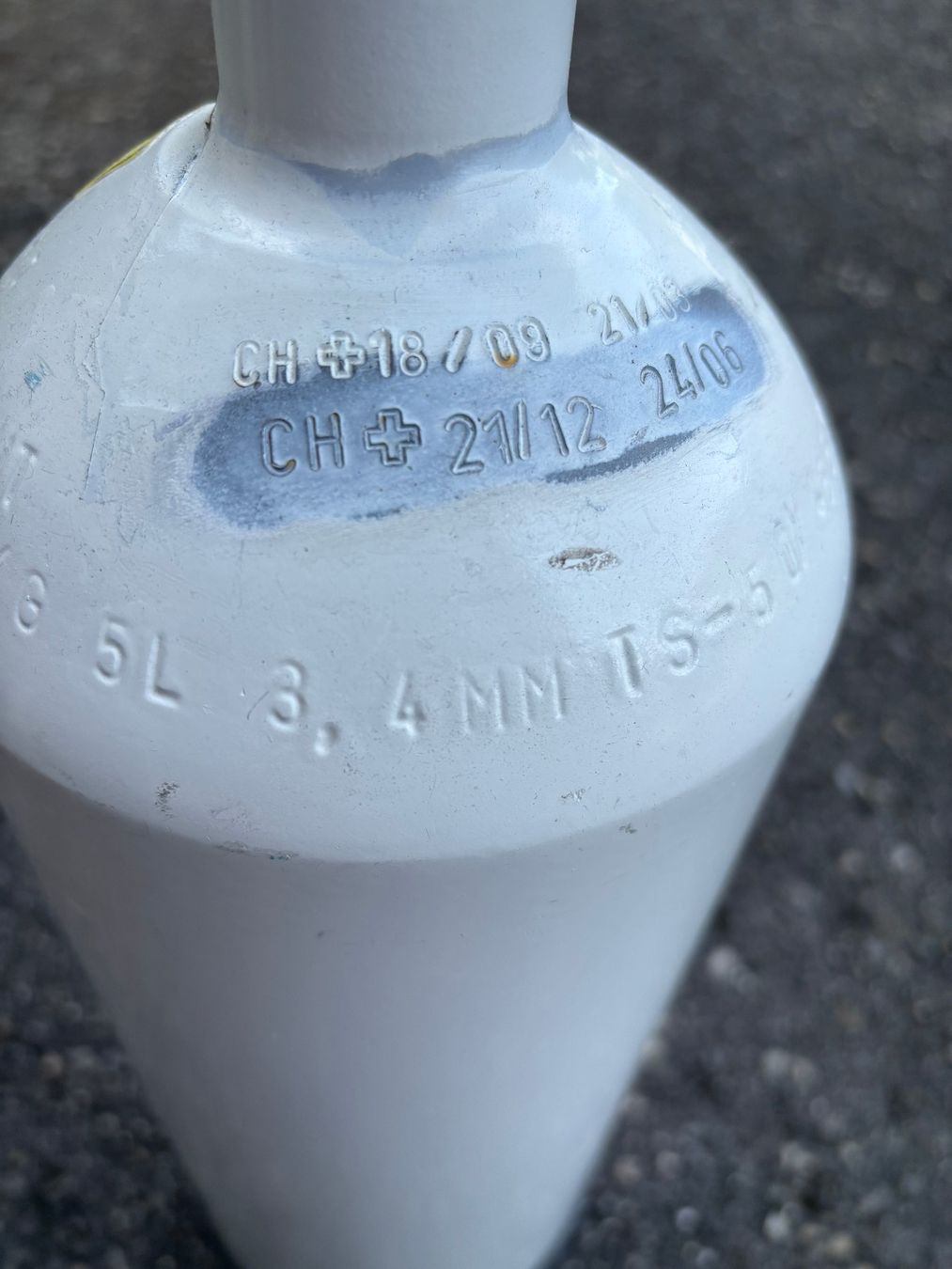 Bombole da sub: Tauchflasche 5L o. Prüfung – Usato da Lengnau AG venduto da retoip 2