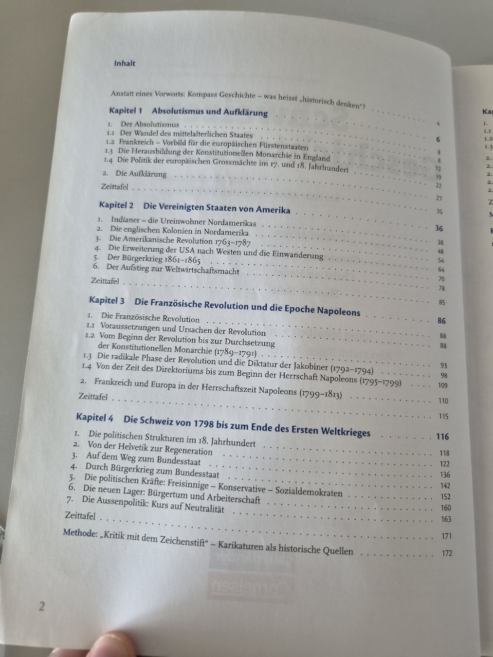 Bücher: Schweizer Geschichtsbuch 2. Vom Absolutismus bis 1.Weltkrieg – Gebraucht aus Steinhausen von Pharo2011 4