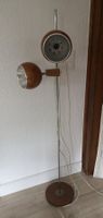 Lampadaire Mid-Century Space Age en Teck de Temde